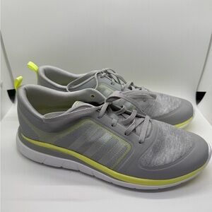 Adidas Women’s Gray & Yellow Athletic Shoes with Sleek Design - size 9.5 running
